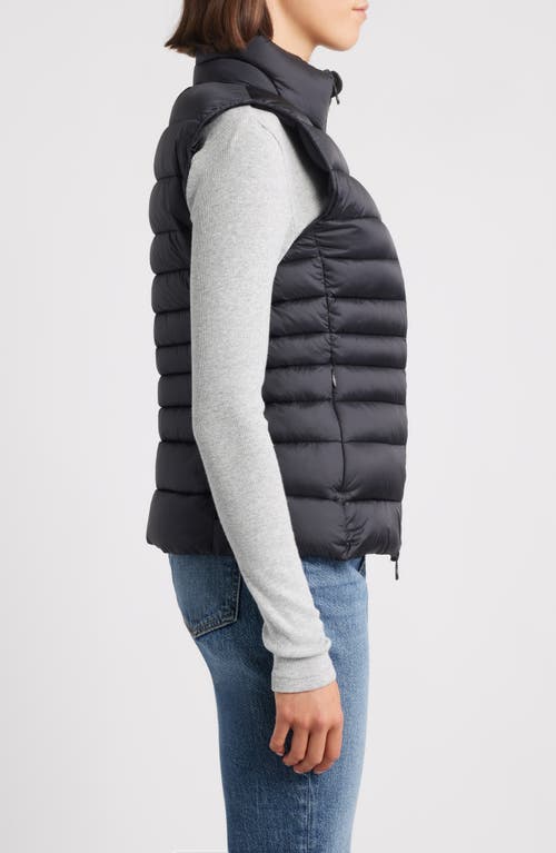 Save The Duck Women Lynn Black Quilted Puffer Vest Jacket In Black