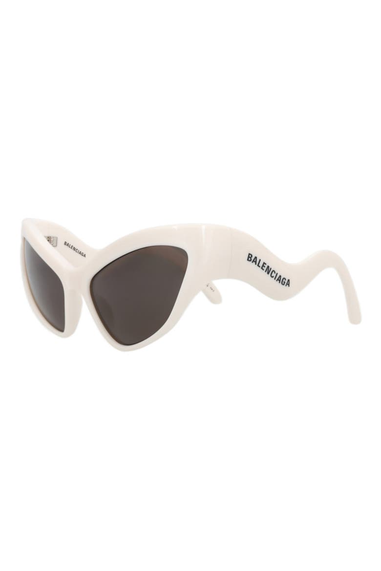 59mm Cat Eye Sunglasses, Alternate, color, IVORY IVORY GREY