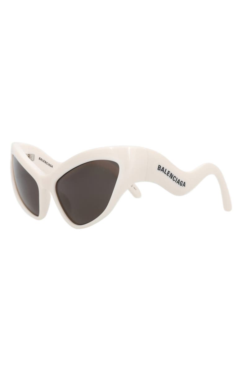 Balenciaga 59mm Cat Eye Sunglasses, Alternate, color, Ivory Ivory Grey