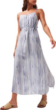 TravisMathew Savanna Stripe Sleeveless Maxi Dress