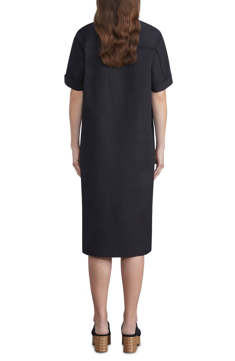 Lafayette 148 New York Short Sleeve Button-Up Poplin Shirtdress, Alternate, color, 