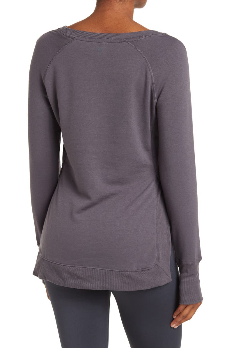 90 DEGREE BY REFLEX Terry Brushed Raglan Shirt, Alternate, color,