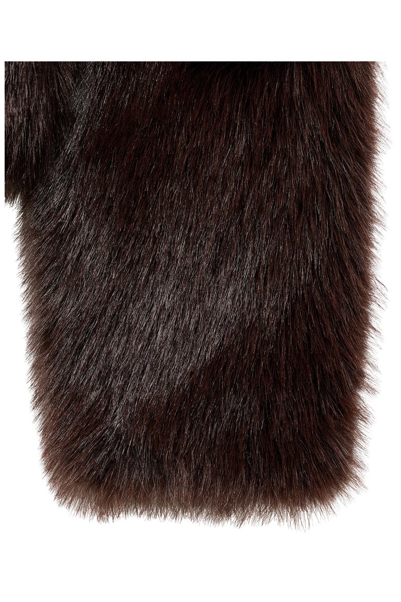 Venice Faux Fur Jacket, Alternate, color, BROWN