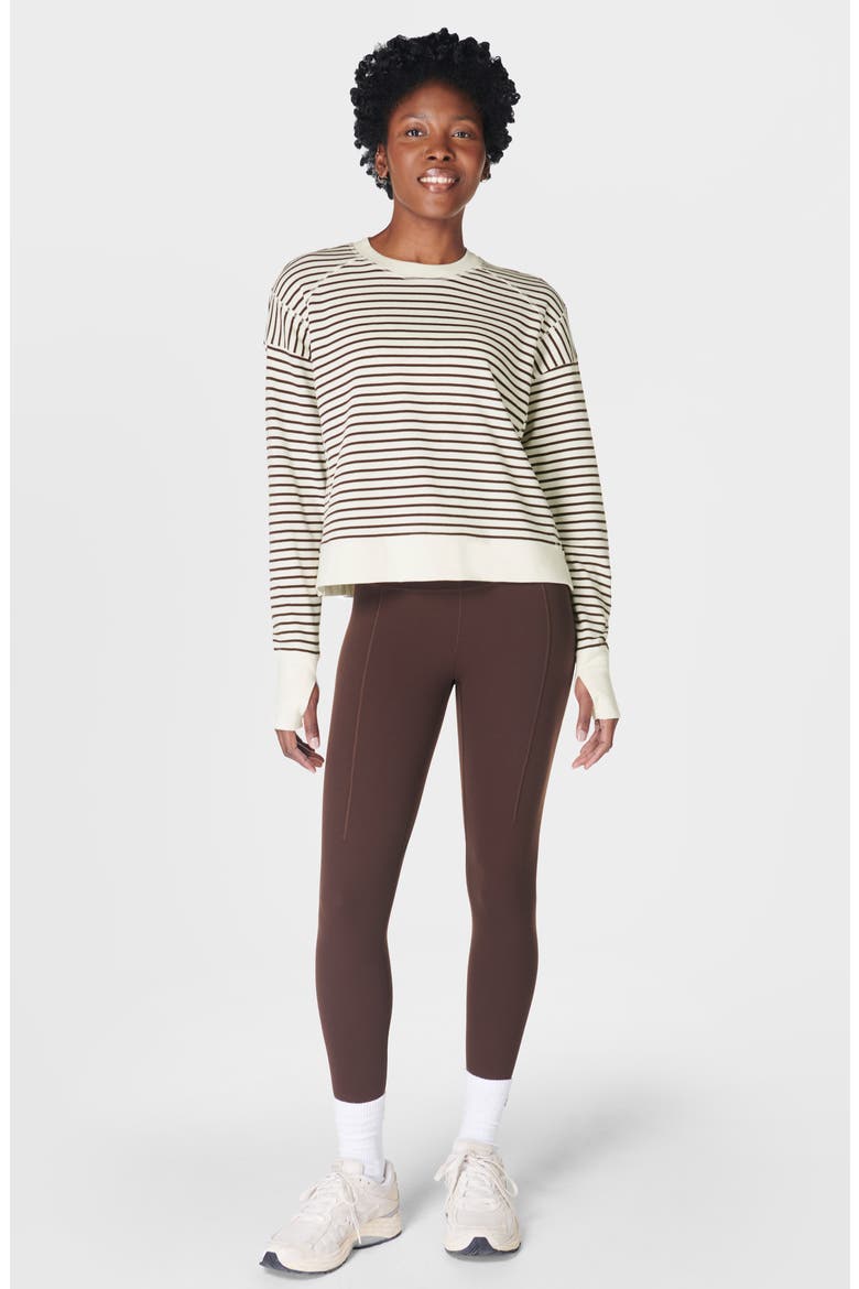 After Class Crop Sweatshirt, Alternate, color, LILYWHITE