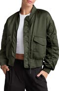 Beyond Yoga Melrose Shirred Sleeve Bomber Jacket