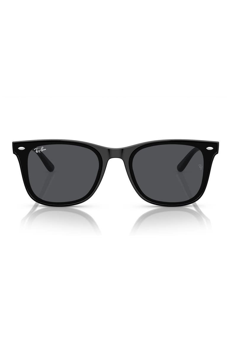 65mm Oversize Square Sunglasses, Main, color, DARK GREY