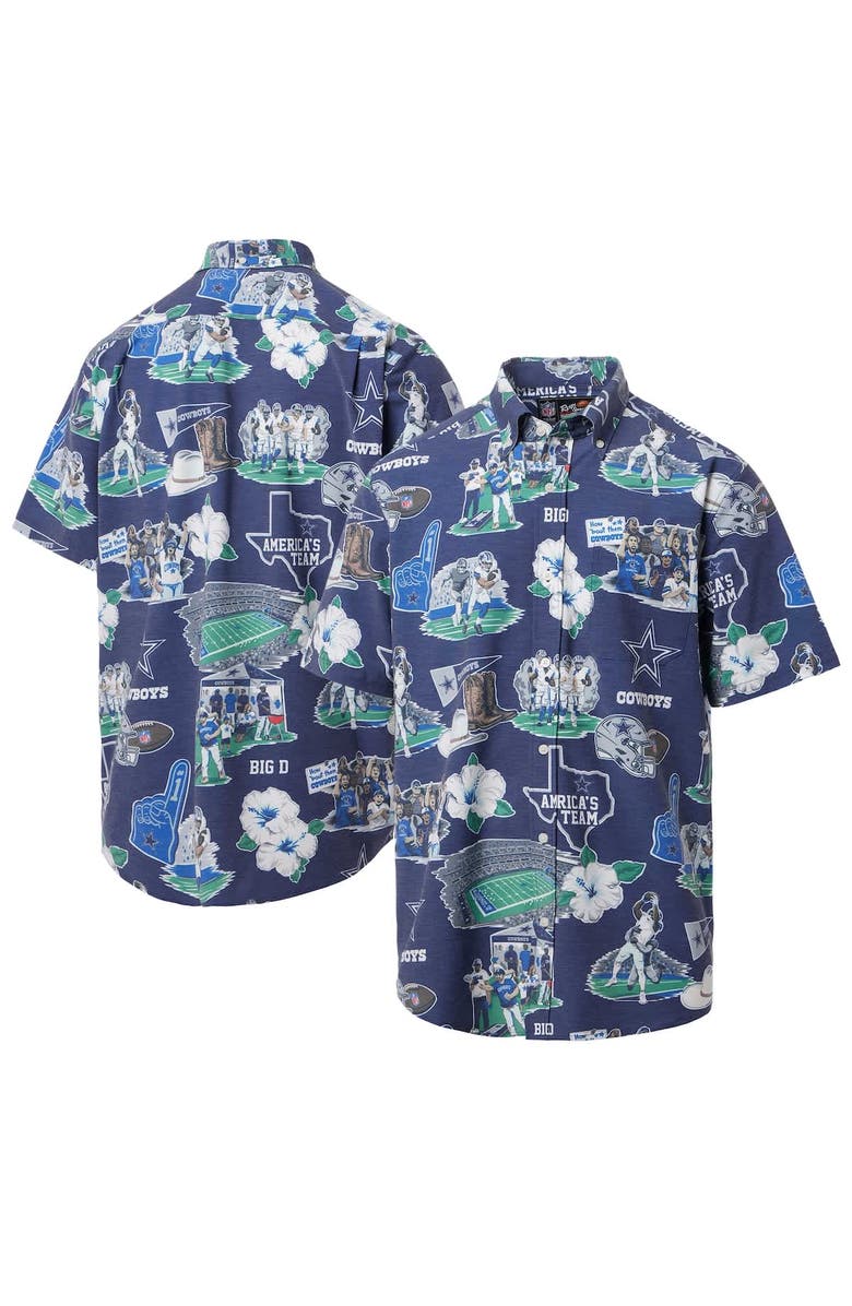 Reyn Spooner Men's Reyn Spooner Navy Dallas Cowboys Scenic Button-Down Shirt, Alternate, color, Navy