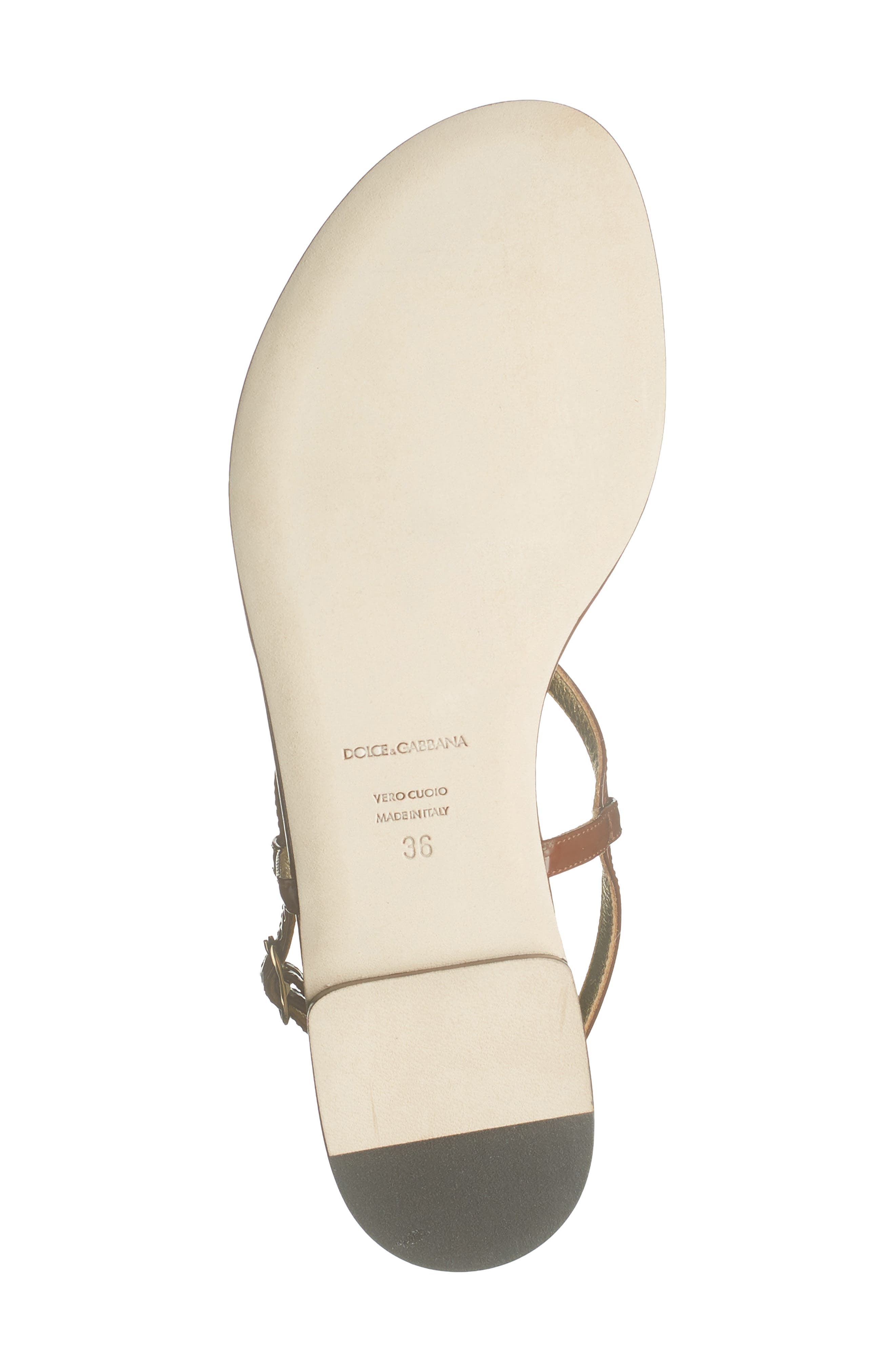 Dolce&Gabbana Jewel Embellished Thong Sandal, Alternate, color, 