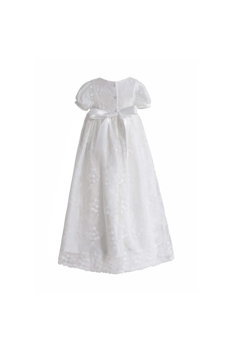 Emmeline Lace Christening Gown & Hat, Alternate, color, White
