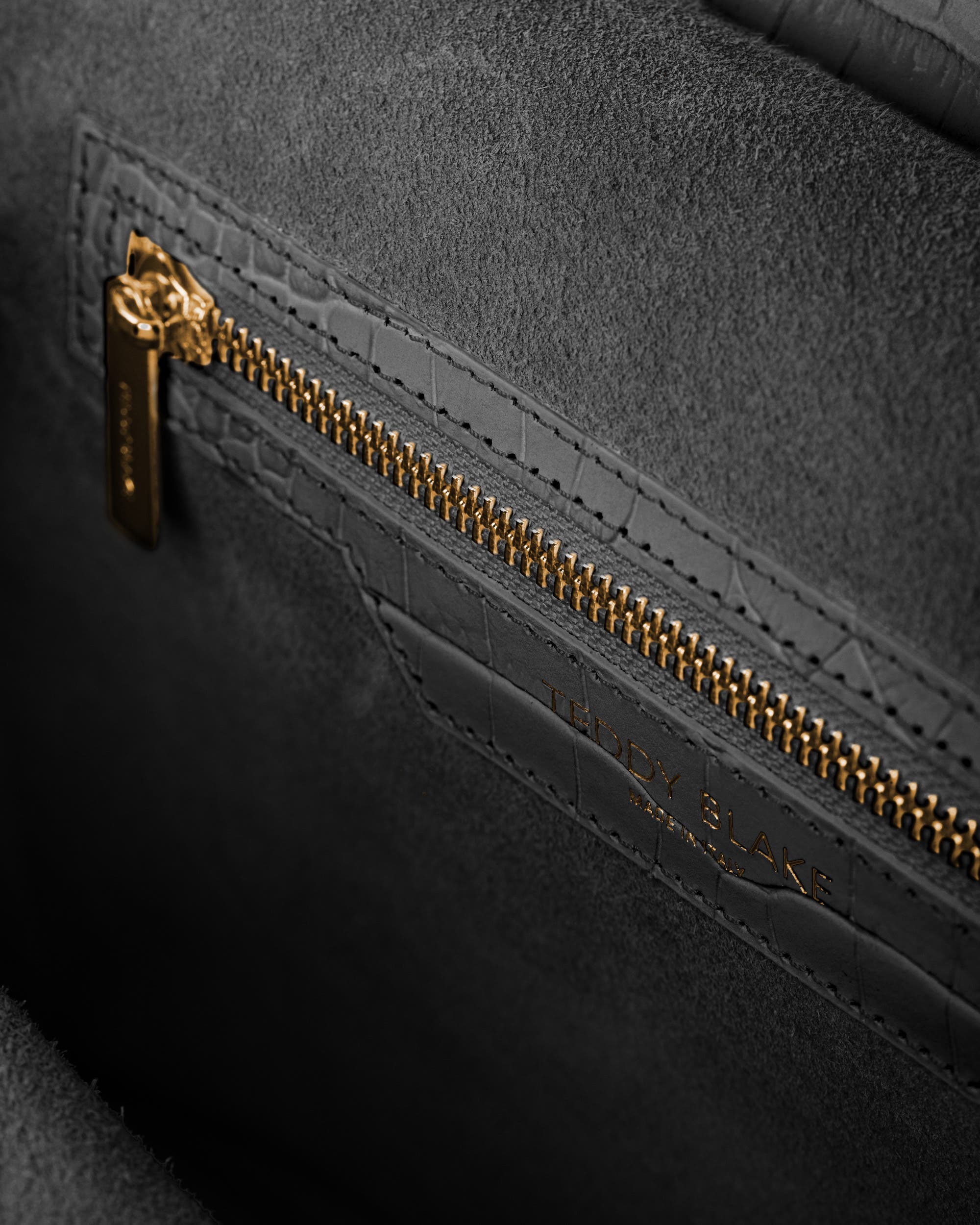 Teddy Blake Gigi Croco  13", Alternate, color, Dark Grey