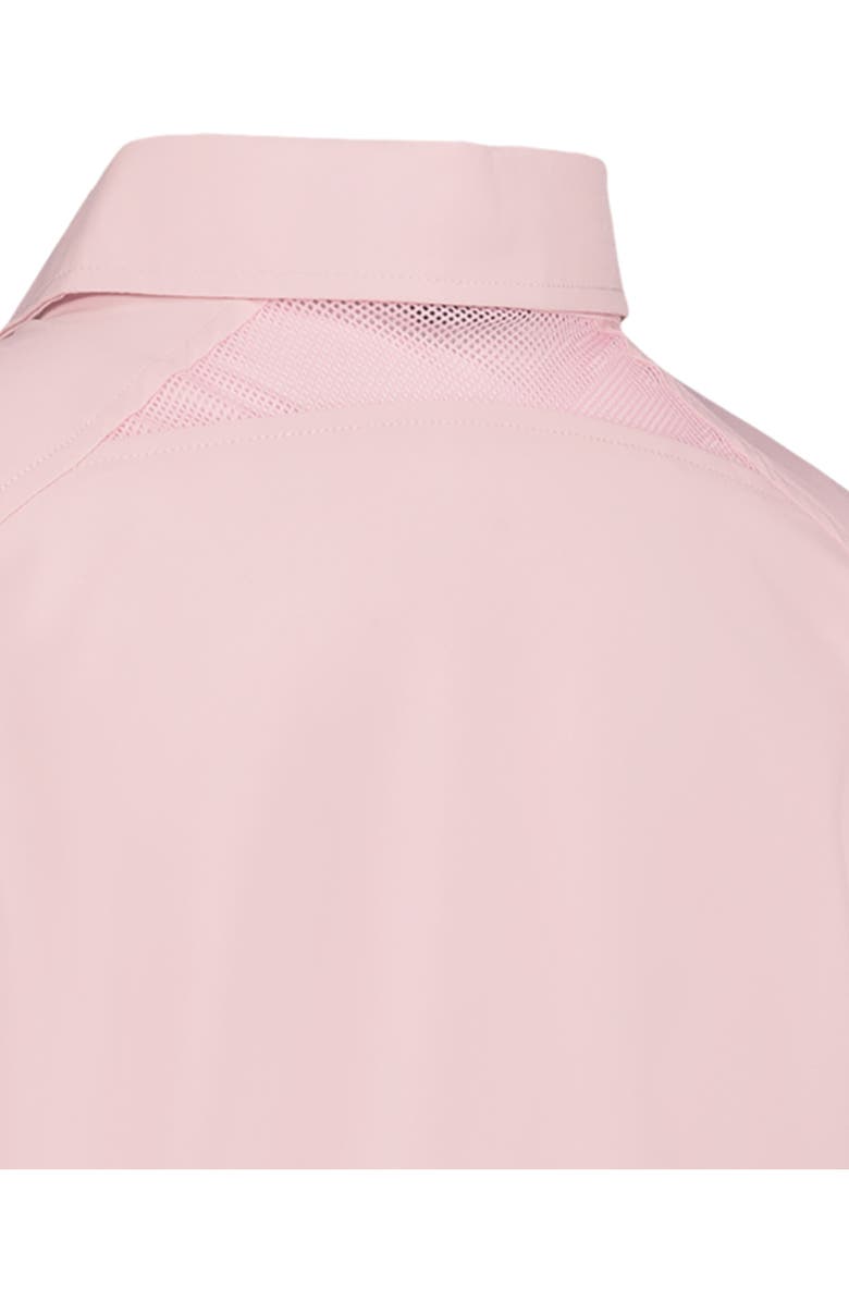 Under Armour Kids' UA Drift Tide Short Sleeve Performance Button-Up Shirt, Alternate, color, Prime Pink