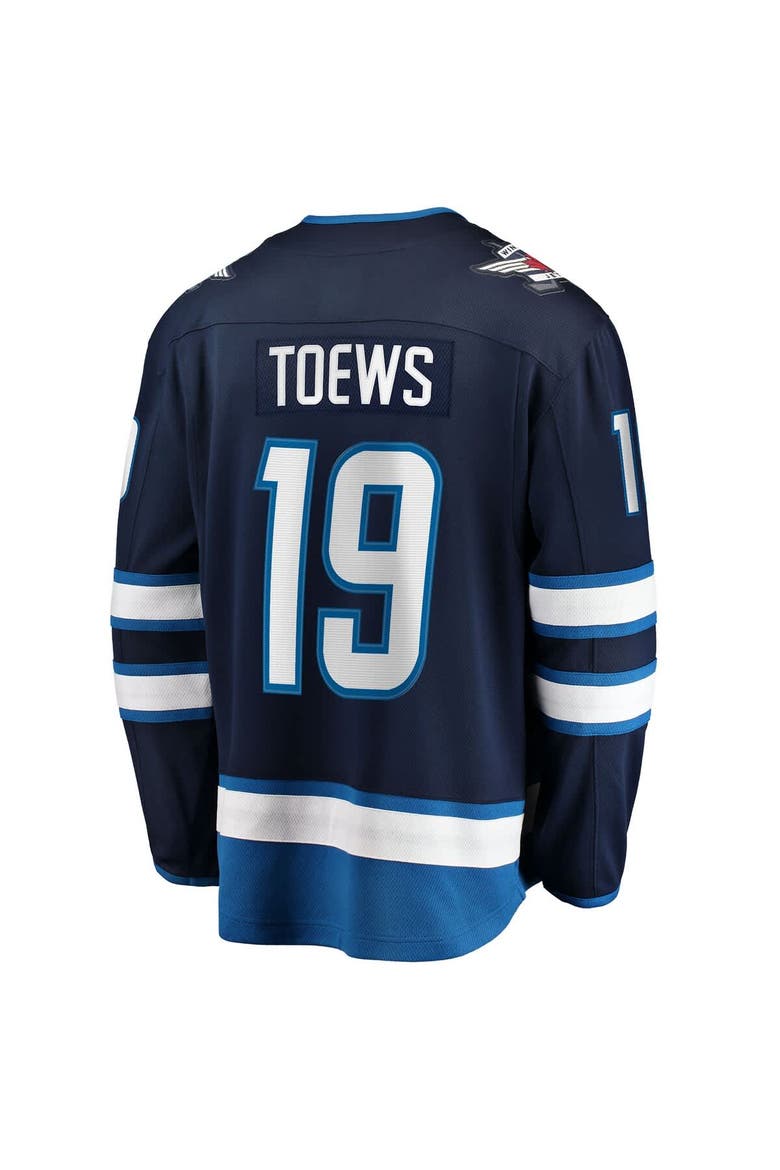 Men's Fanatics Jonathan Toews Navy Winnipeg Jets Home Breakaway Jersey, Alternate, color, Navy