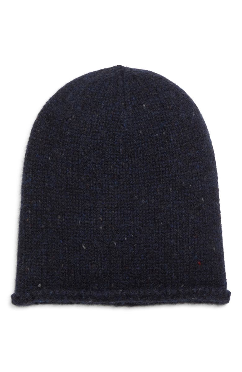 Johnstons of Elgin Tiree Cashmere Beanie, Main, color, Hd7348 Northscape Donegal