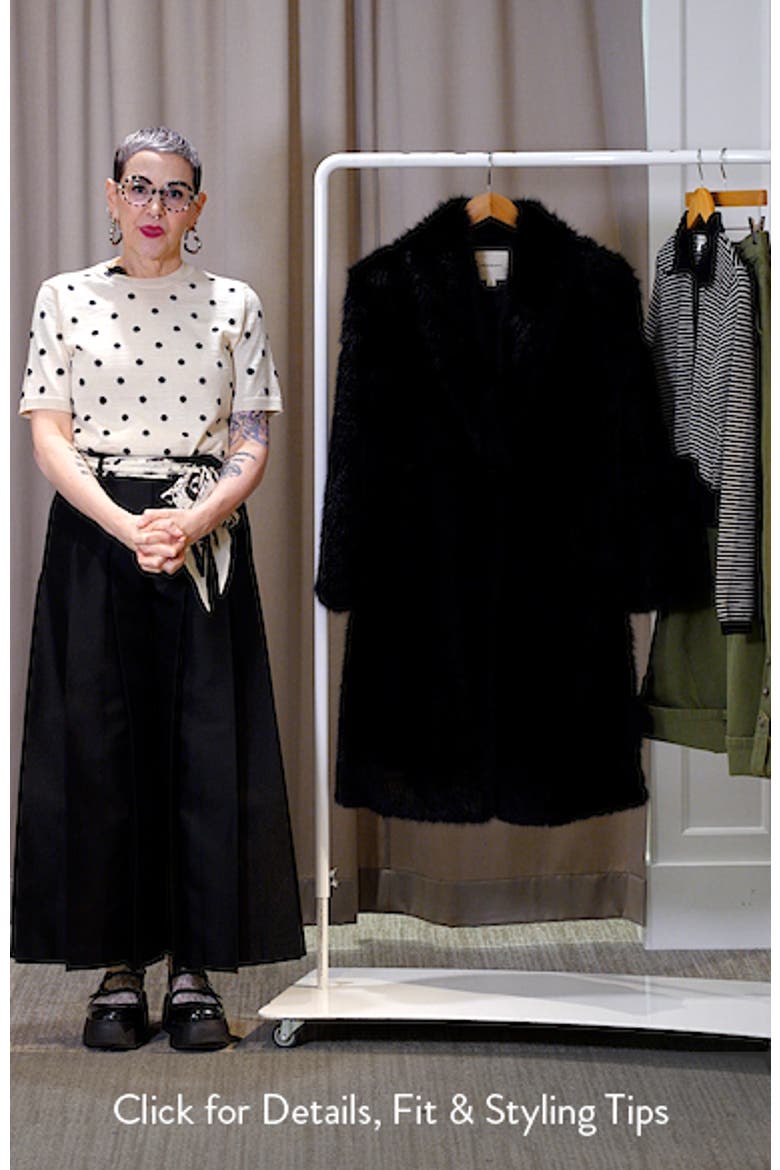 Long Faux Fur Coat video