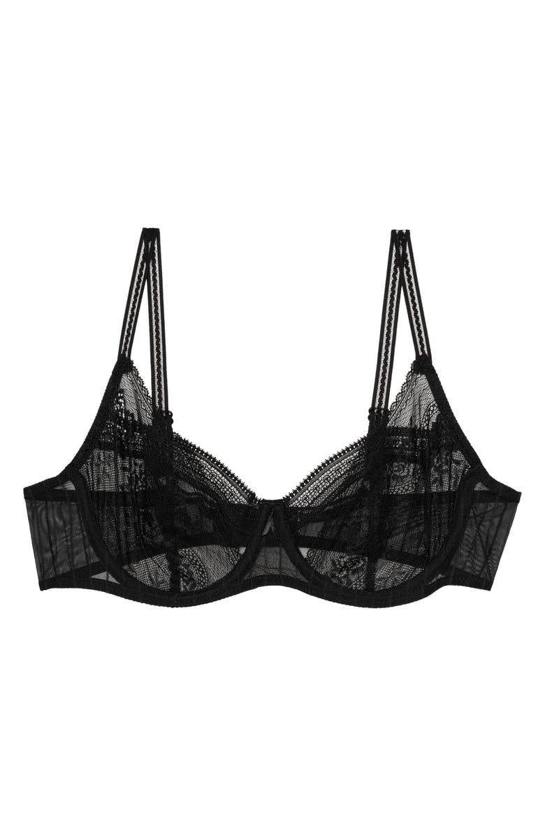 PASSIONATA Maddie Underwire Demi Bra, Alternate, color, Black