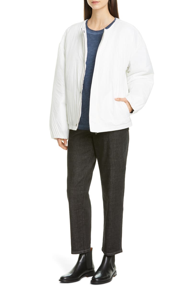 Eileen Fisher Recycled Nylon Flight Jacket, Alternate, color,