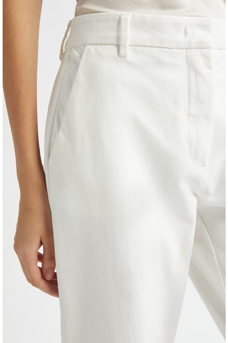 Cotton Blend Slim Fit Pants, Alternate, color, WHITE