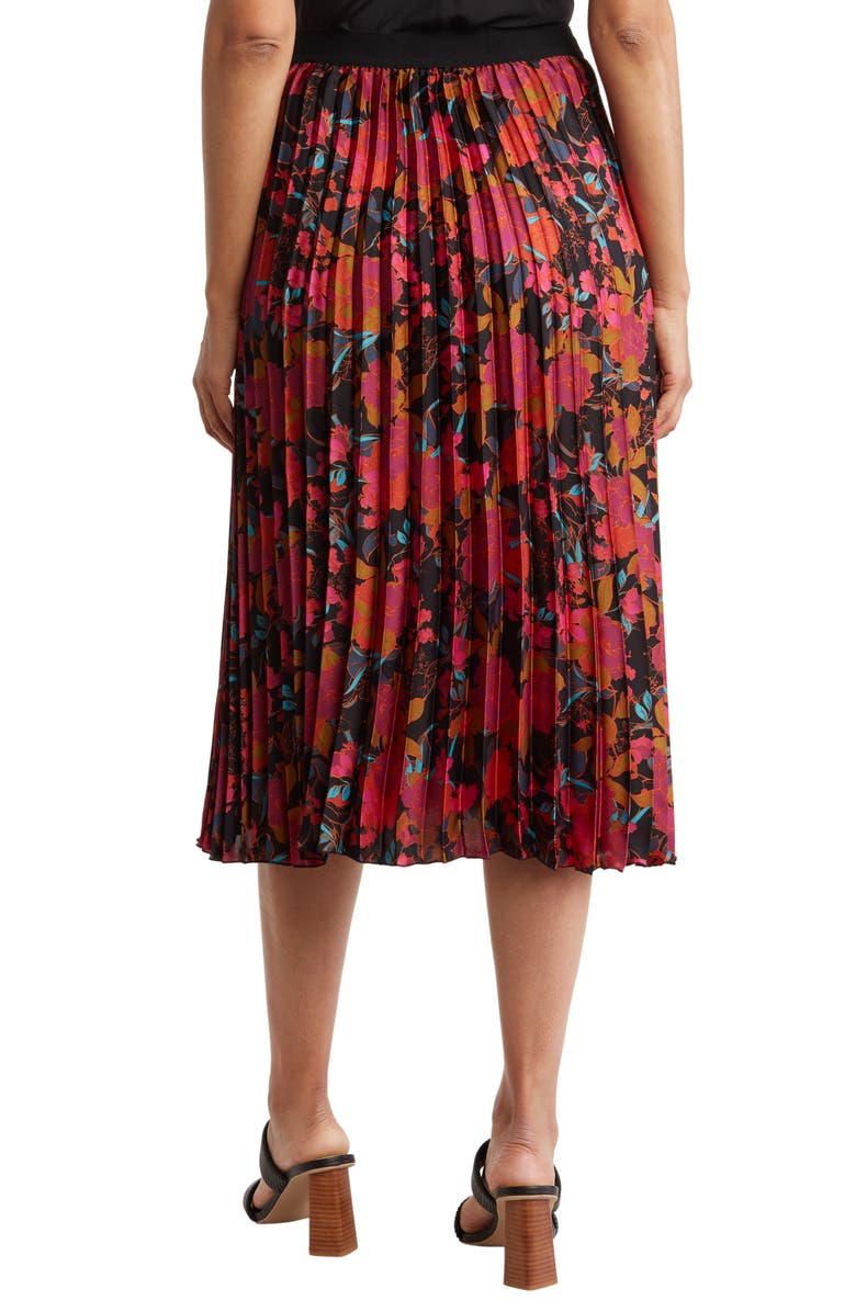 DR2 by Daniel Rainn Satin Pleated Skirt, Alternate, color, 