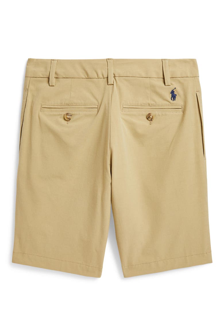 Kids' Weekend Flat Front Stretch Chino Shorts, Alternate, color, BEIGE