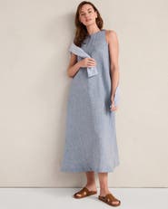 Haven Well Within Linen Boat Neck Maxi Dress