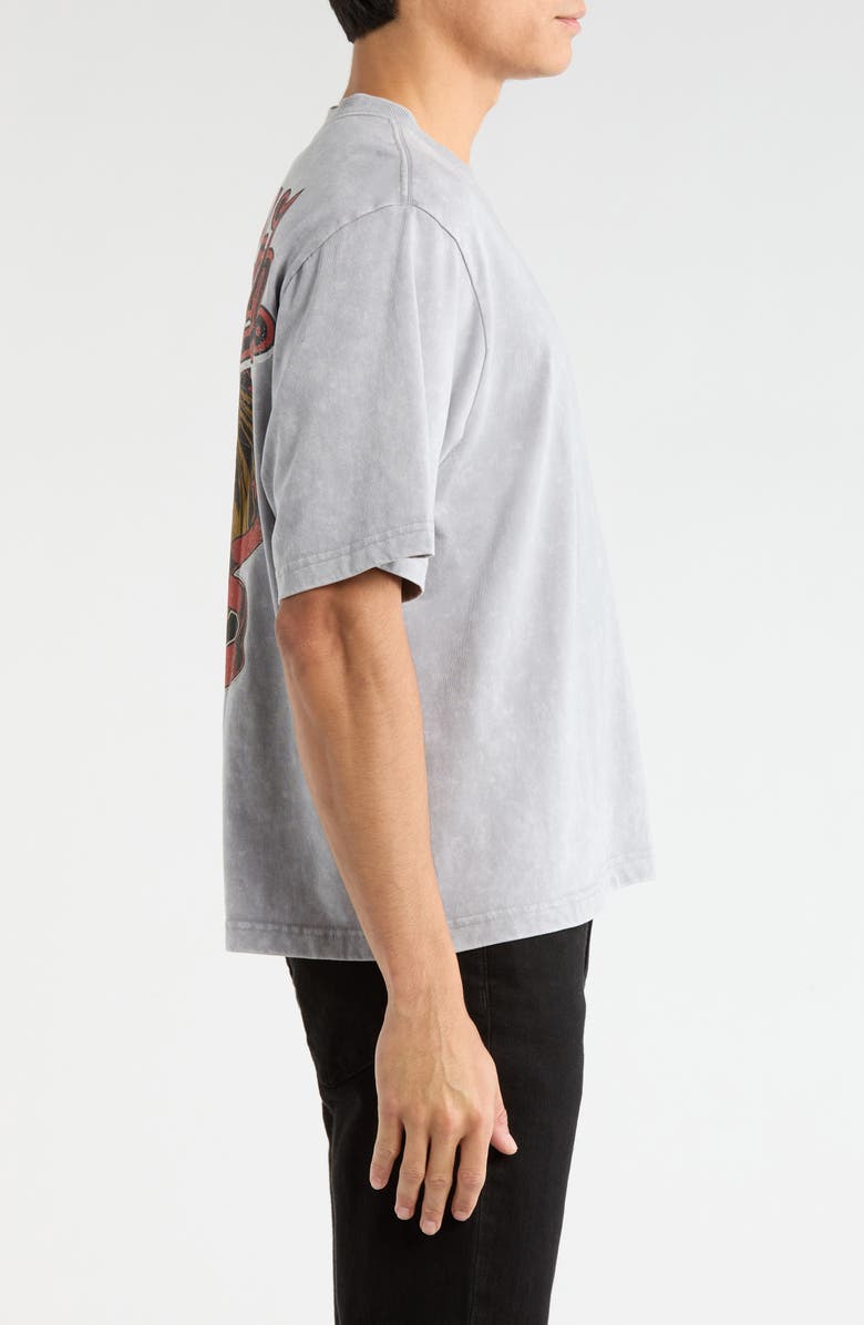 Von Dutch Logo Graphic T-Shirt, Alternate, color, Grey Mineral Wash