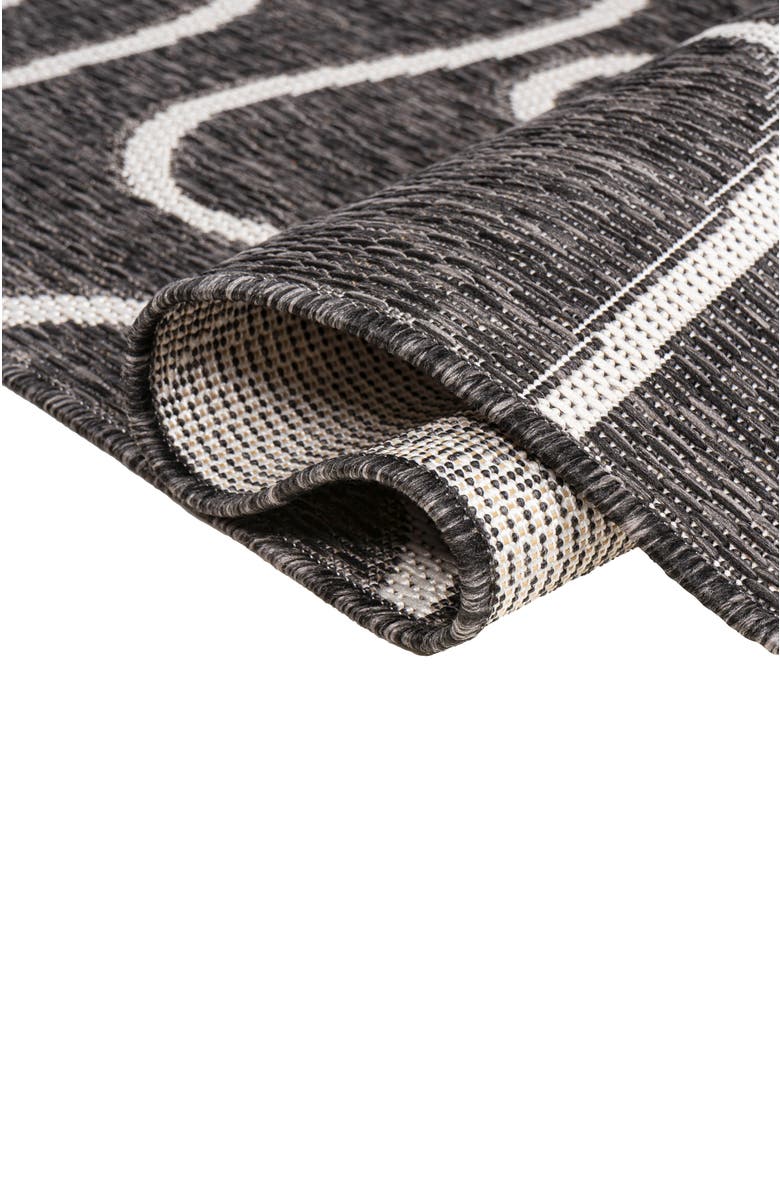 JONATHAN Y Nolan Modern Coastal Organic Shapes Indoor/Outdoor Area Rug, Alternate, color, Black/Cream