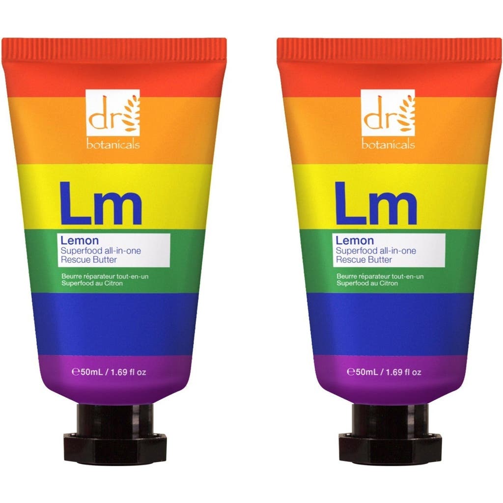 Dr. Botanicals Dr Botanicals Pride Edition Lemon Superfood All-in-one Rescue Butter 50ml X 2 Duo Pack In White