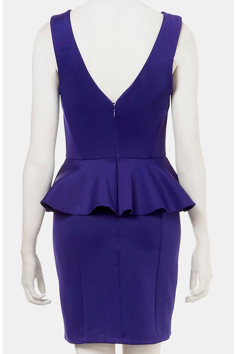 Peplum Dress, Alternate, color, BLUE
