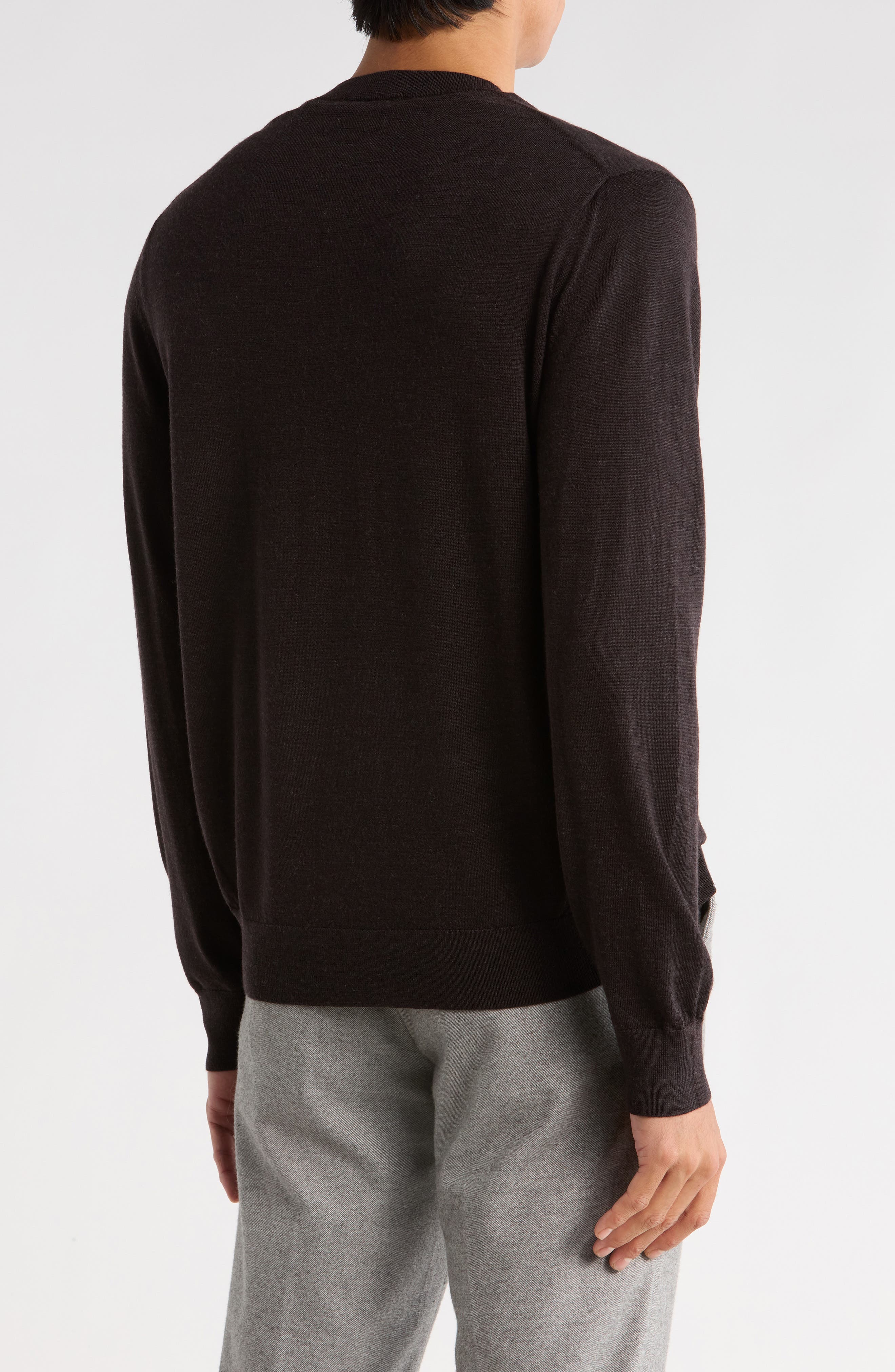 Crew Neck Merino Wool Sweater - image 4