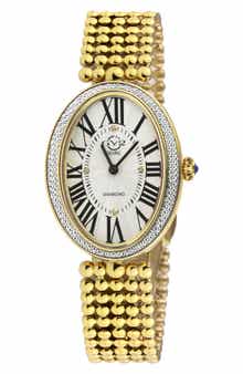 GV2 Piazza Diamond Accent Bracelet Watch, 29mm x 38mm