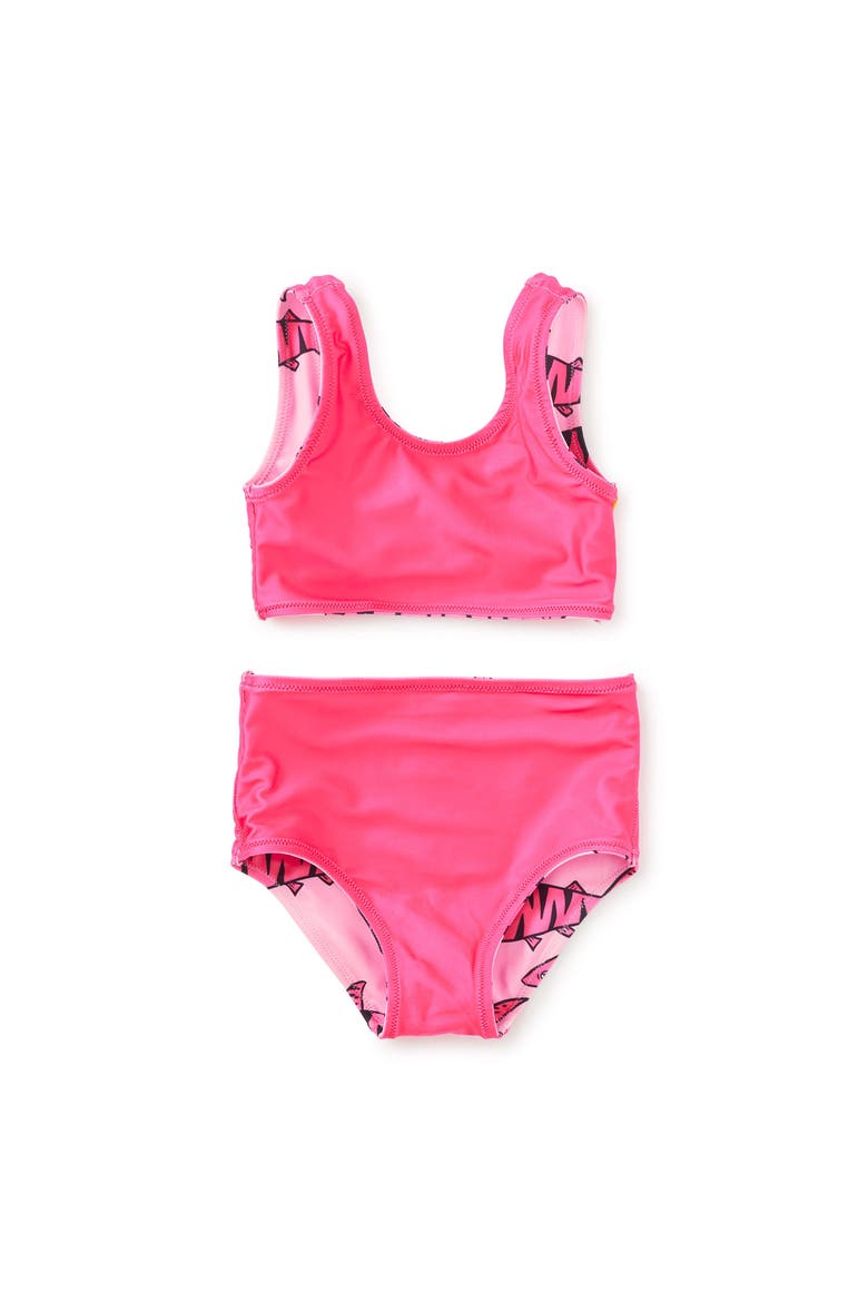 Reversible Swimsuit Set, Alternate, color, Tiger Shark