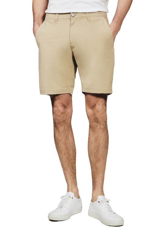 7 Diamonds Catalina 8-inch Flat Front Stretch Shorts In Neutral