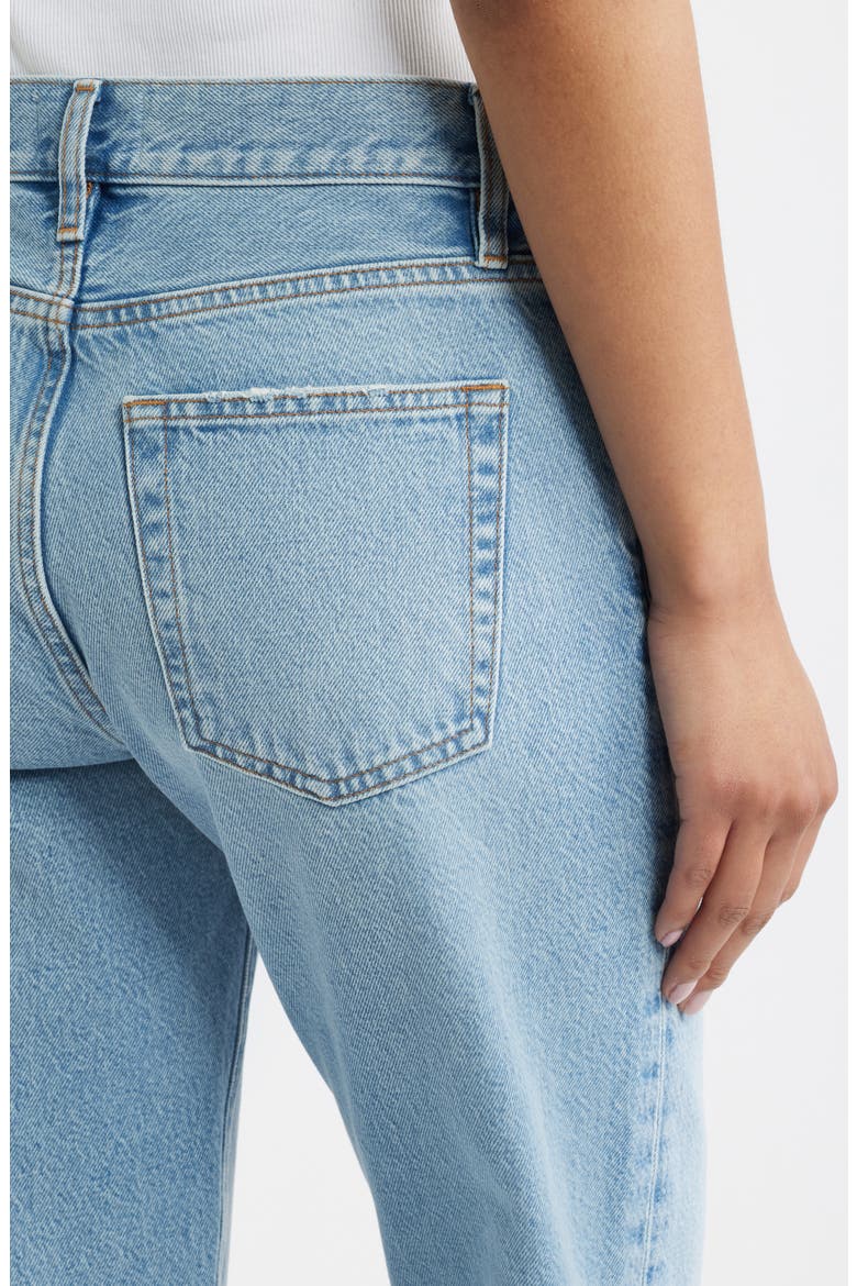 The Hang Cuffed Straight Leg Jeans, Alternate, color, BRINE