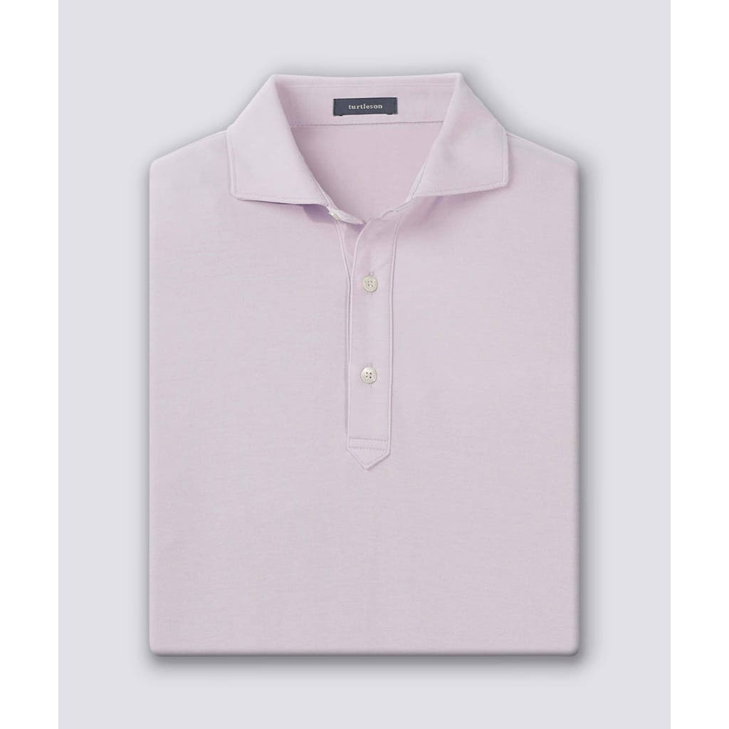 Turtleson Lester Oxford Performance Polo In Pink