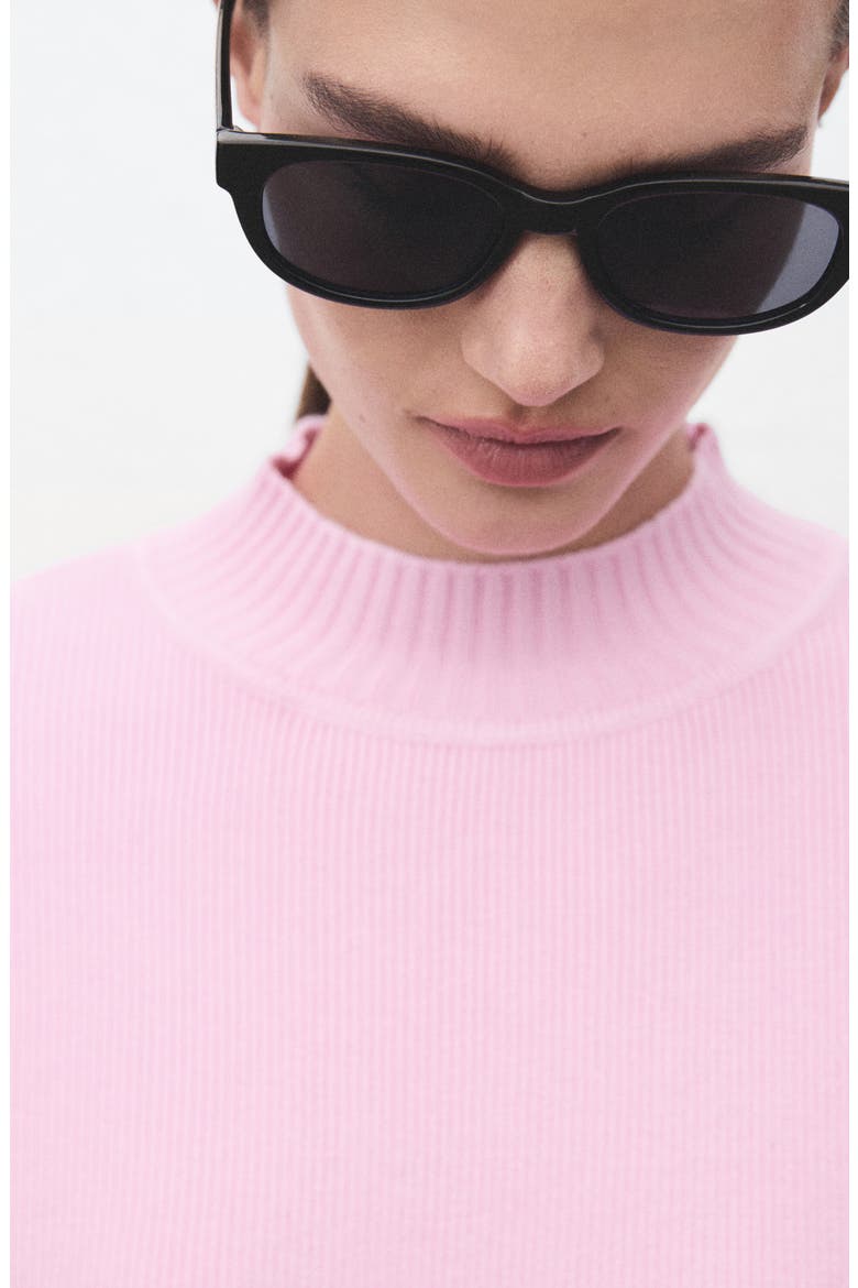 Rino Mock Neck Sweater, Alternate, color, PINK