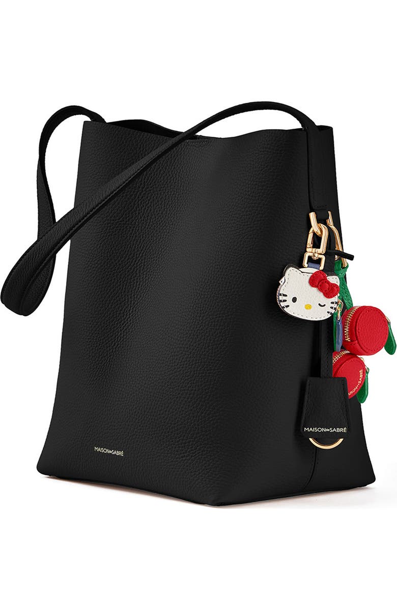 MAISON de SABRÉ The Bucket Soft Tote, Alternate, color, Rouge Noir