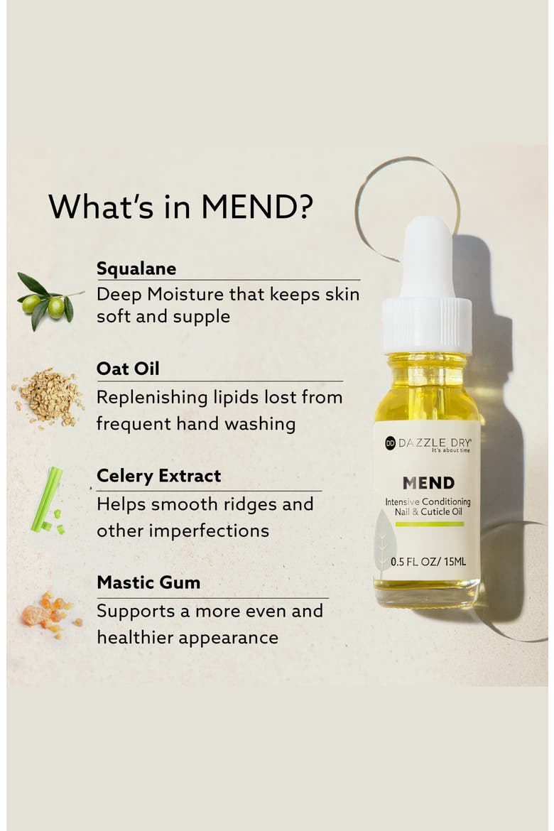MEND Intensive Conditioning Nail & Cuticle Oil, Alternate, color, None