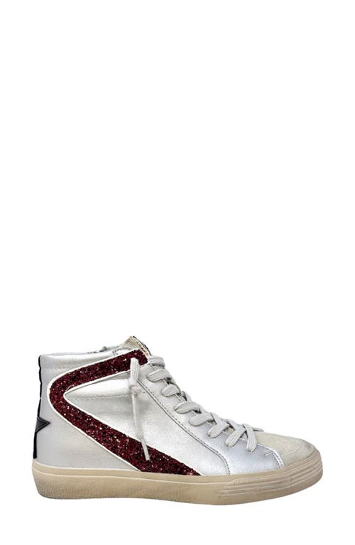 Shushop Rooney High-top Sneaker In Metallic