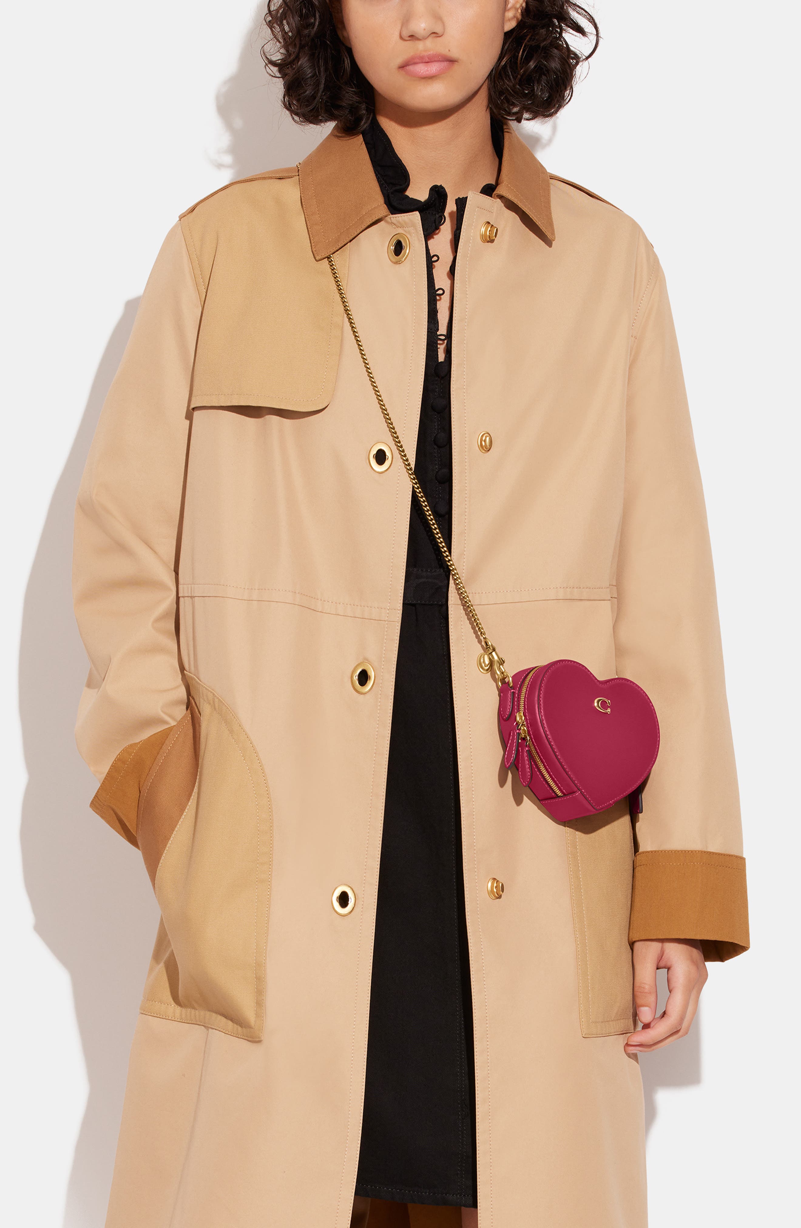 COACH Glove Tanned Leather Heart Crossbody Bag, Alternate, color, 