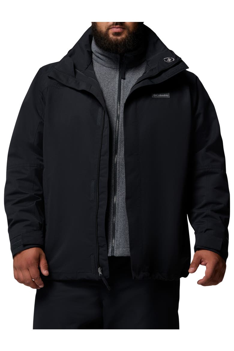 Big & Tall Bugaboo Interchange Fleece Jacket, Alternate, color, BLACK