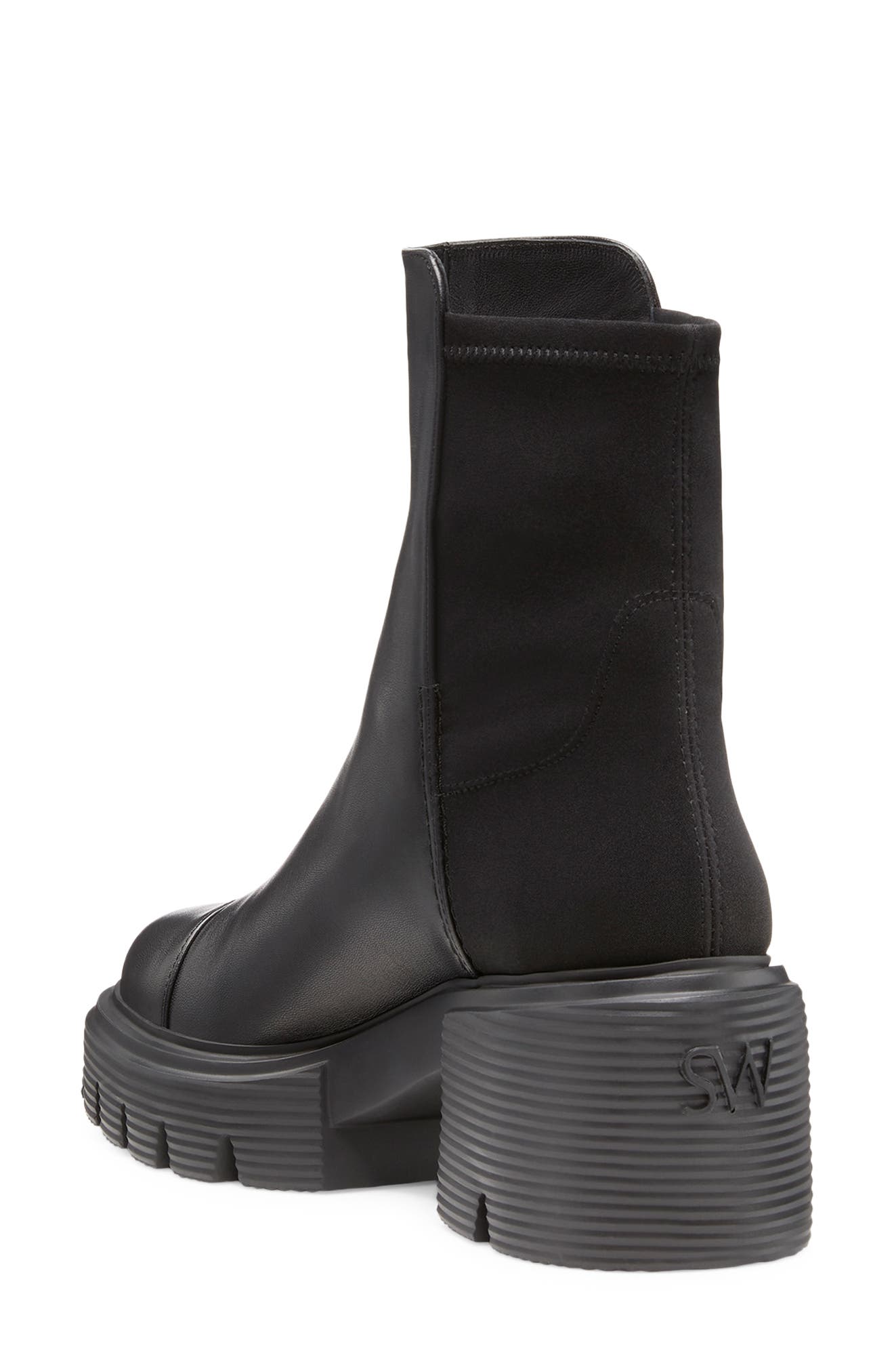 Stuart Weitzman Soho Bootie, Alternate, color, Black