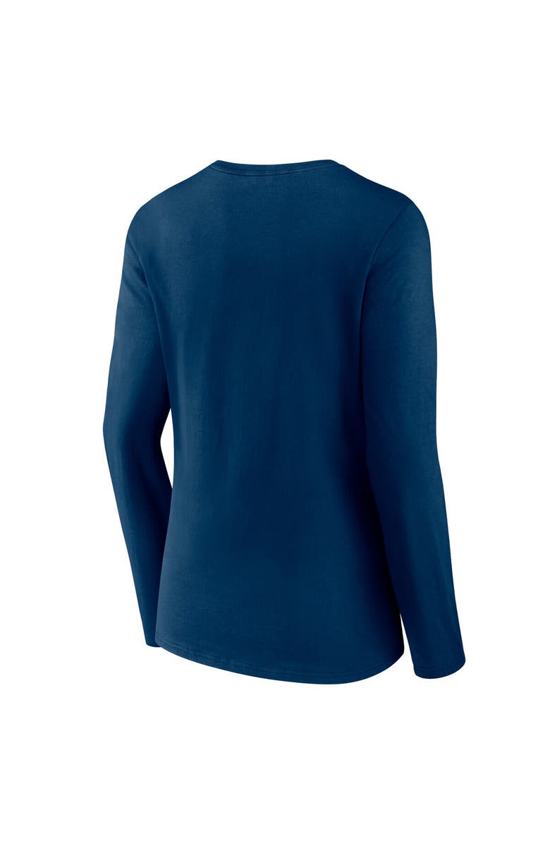 FANATICS Women's Fanatics Branded Navy Houston Texans 2023 AFC South Division Champions Conquer Long Sleeve V-Neck T-Shirt, Alternate, color,