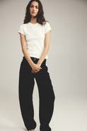 H&M Fine-knit Viscose-blend T-shirt