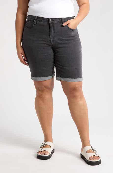 Vigoss Cuffed Denim Bermuda Shorts
