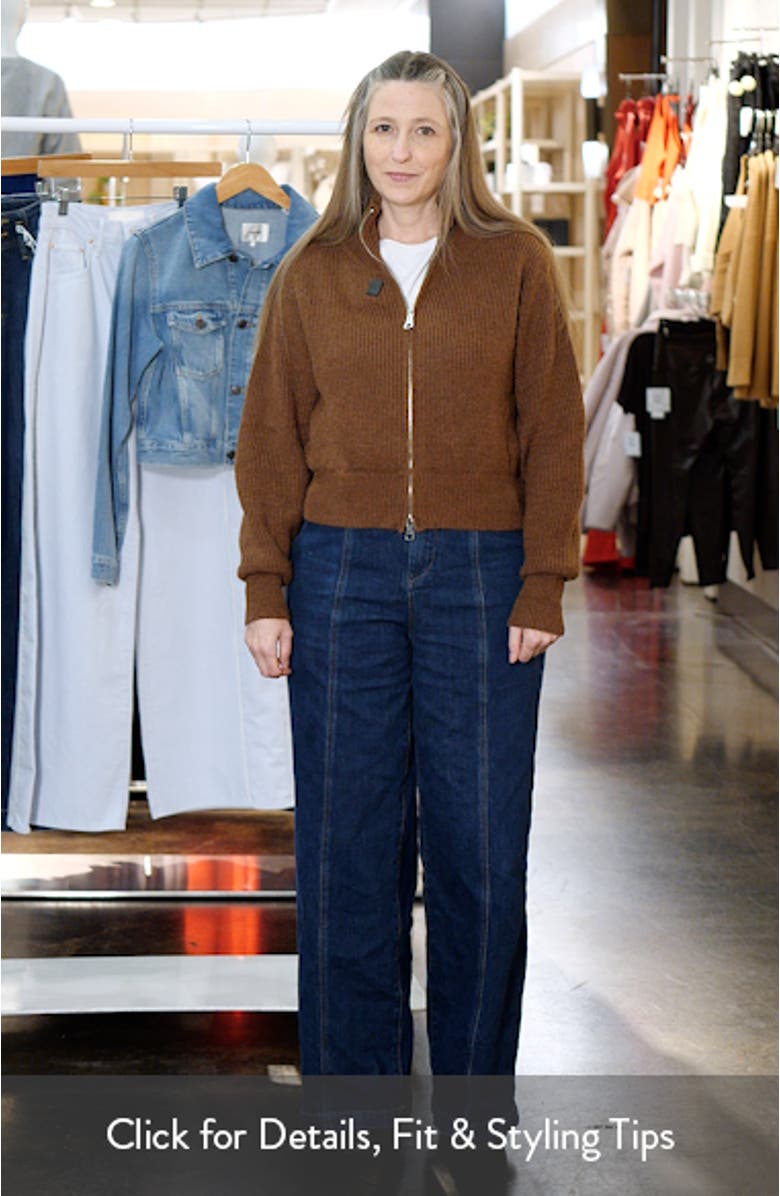 Kourtney Rib Zip Cardigan, sales video thumbnail