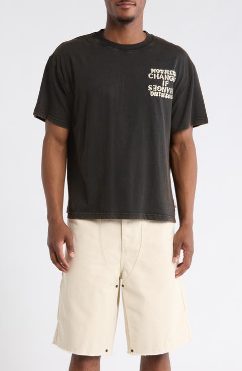 Nothing Changes Cotton Graphic T-Shirt