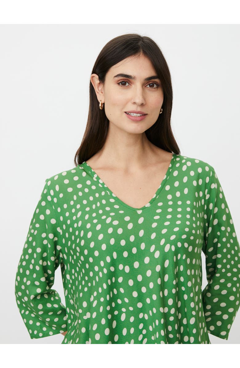 Masai Copenhagen MaKatacia V-Neck Polka Dot Blouse, Alternate, color, Mint Green