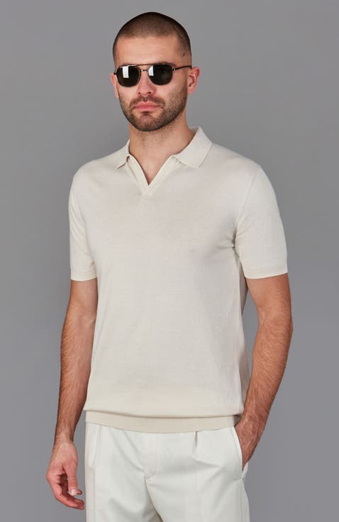 Ultra Fine Cotton Buttonless Polo Shirt