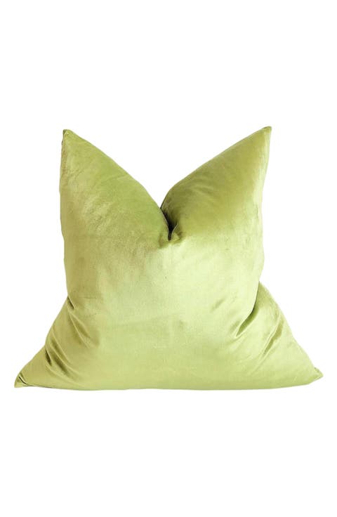 Key Lime Velvet Pillow Cover
