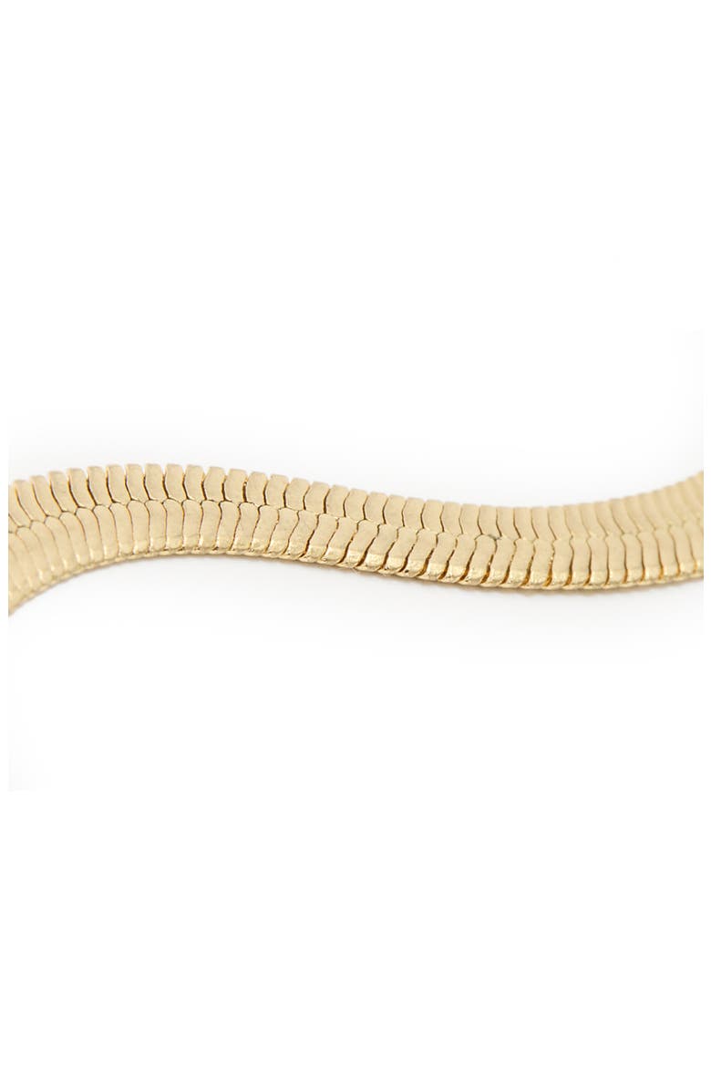 Snake Chain Collar Necklace, Alternate, color, GOLD